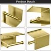 304 Stainless Steel Toilet Paper Holder Equipped with 2 Towel Hooks, Excellent Anti-corrosion and Anti Rust Performance Shelf