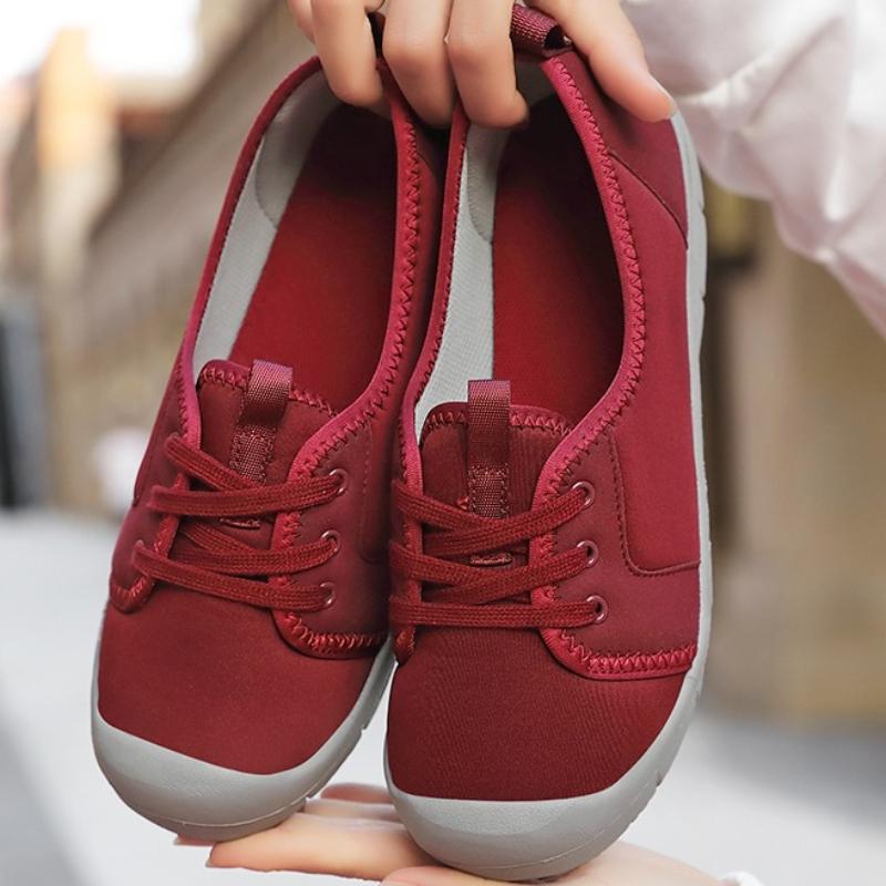 Women Low-cut Flat Shoes Breathable Lightweight Casual Walking Shoes Non-slip Soft Sole Outdoor Footwear for Traveling Driving