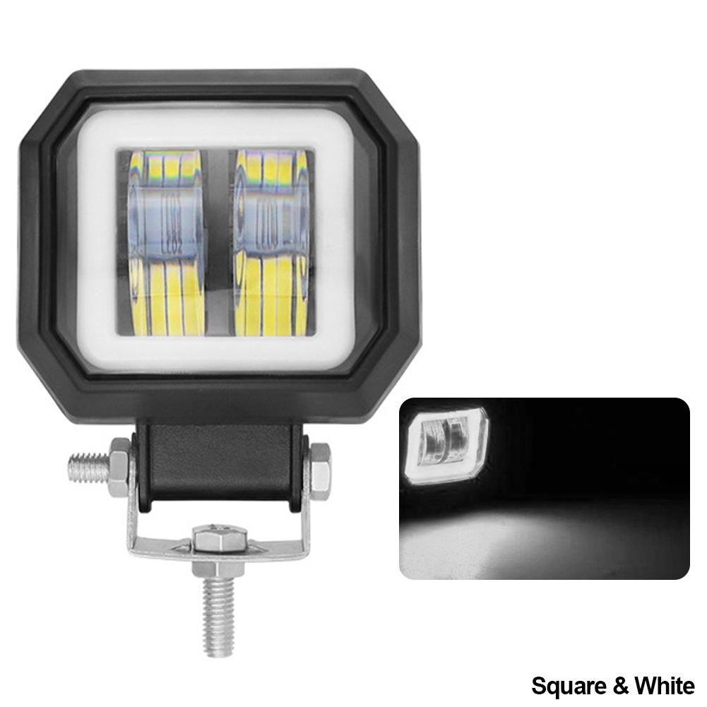 12V 24V Waterproof LED Bar Offroad 20W LED Work Light 6D LED Angel Eyes Light Bar For SUV ATV Truck Boat 4x4 Motorcycle