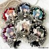 Lace Ribbon Oshikatsu Magnet Otakukatsu 57mm 75mm Rosette Can Badge Rosette/Red [Used]