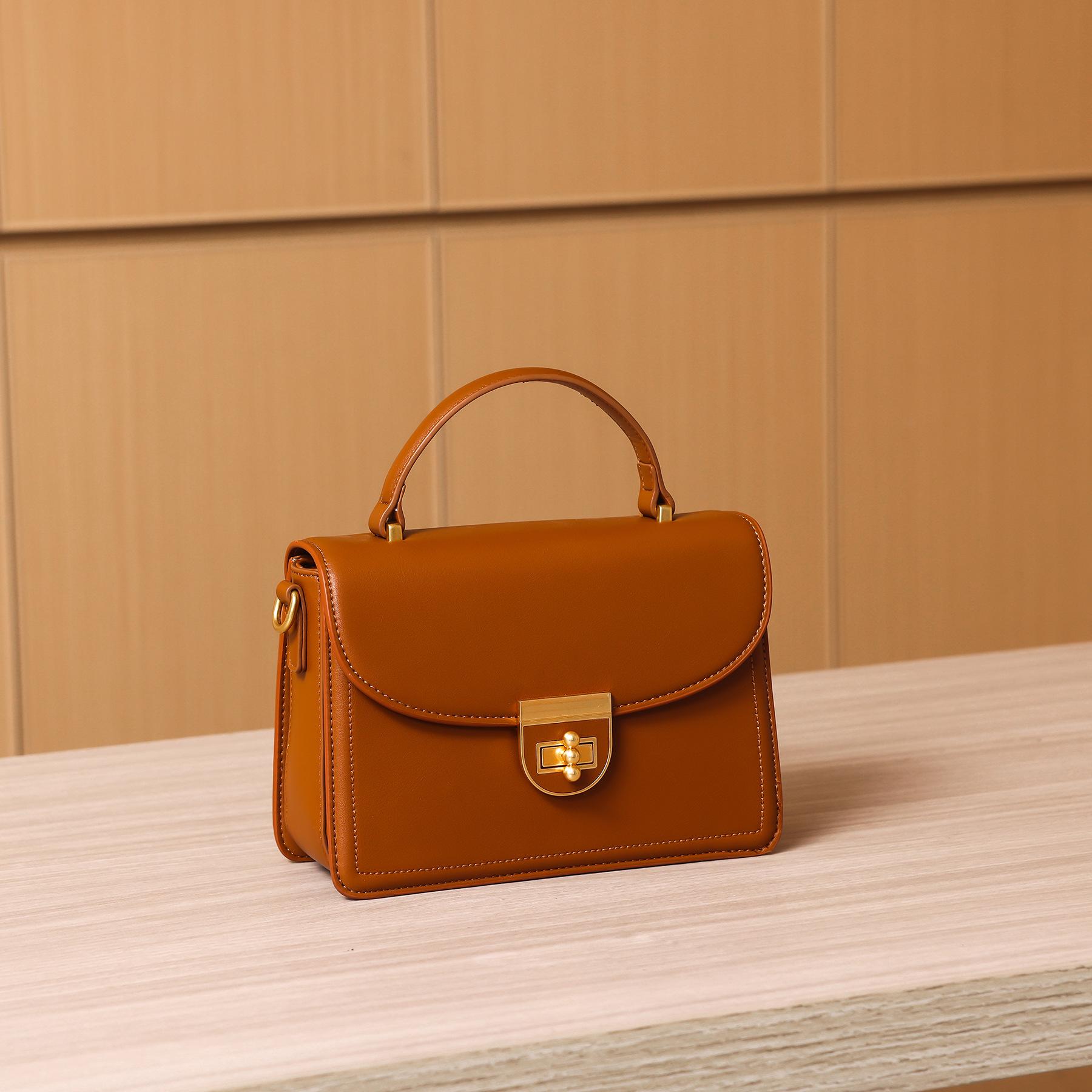Dropshipping fashion handbag for women 2024 autumn and winter trendy small square bag with a high-end feel, versatile shoulder and crossbody bag кофейный