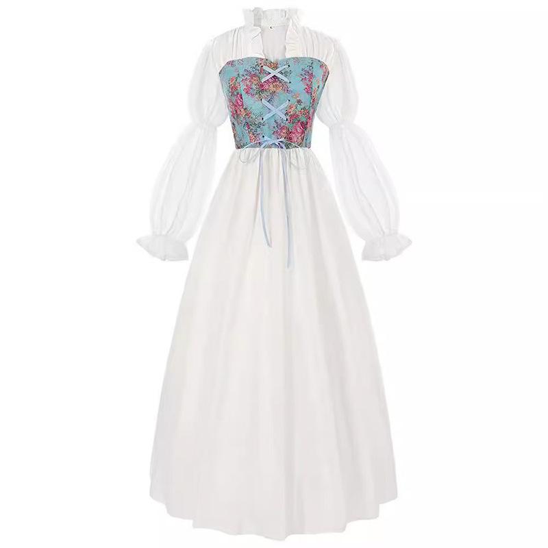 Cosplay Renaissance Dress Women's Medieval Costume Victorian Pirate Dress Fairy Witch