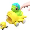 Cartoon Dinosaurier Trägheits-Spielzeugauto Niedliches Haustier Mutter-Kind Auswurf-Fahrzeug Kindergarten Großhandel