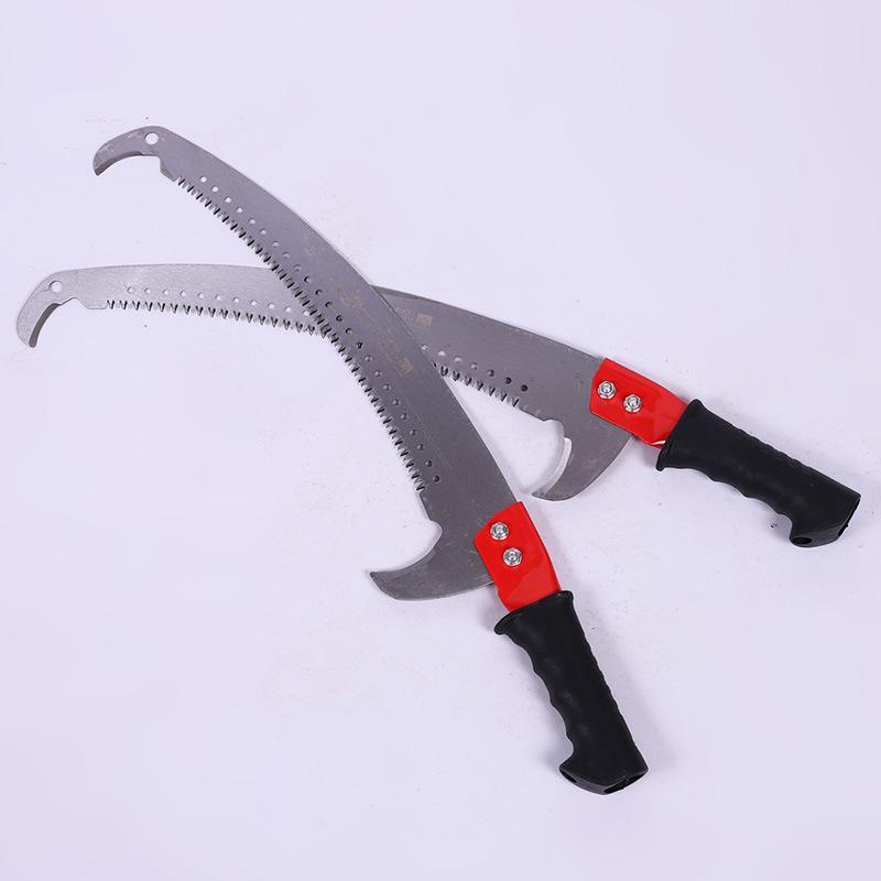Curved Hook Pruning Saw for Branches - Ergonomic, Labor-Saving Hand Tool for Gardening and Woodworking