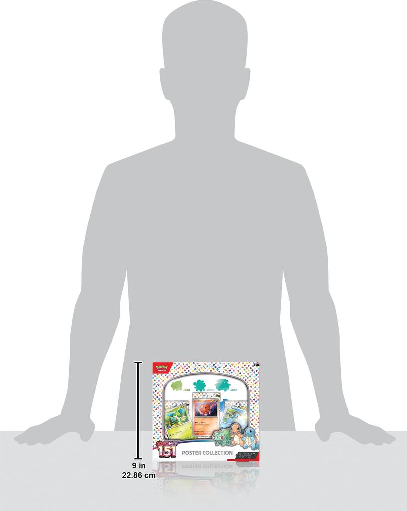 Pokemon TCG Scarlet Violet Pokemon 151 Poster Collection & 3.5