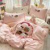 Class A Cotton Pure Cotton Cartoon Towel Embroidered Bed, Bed Sheet Quilt Cover Student Dormitory, Bed Hat