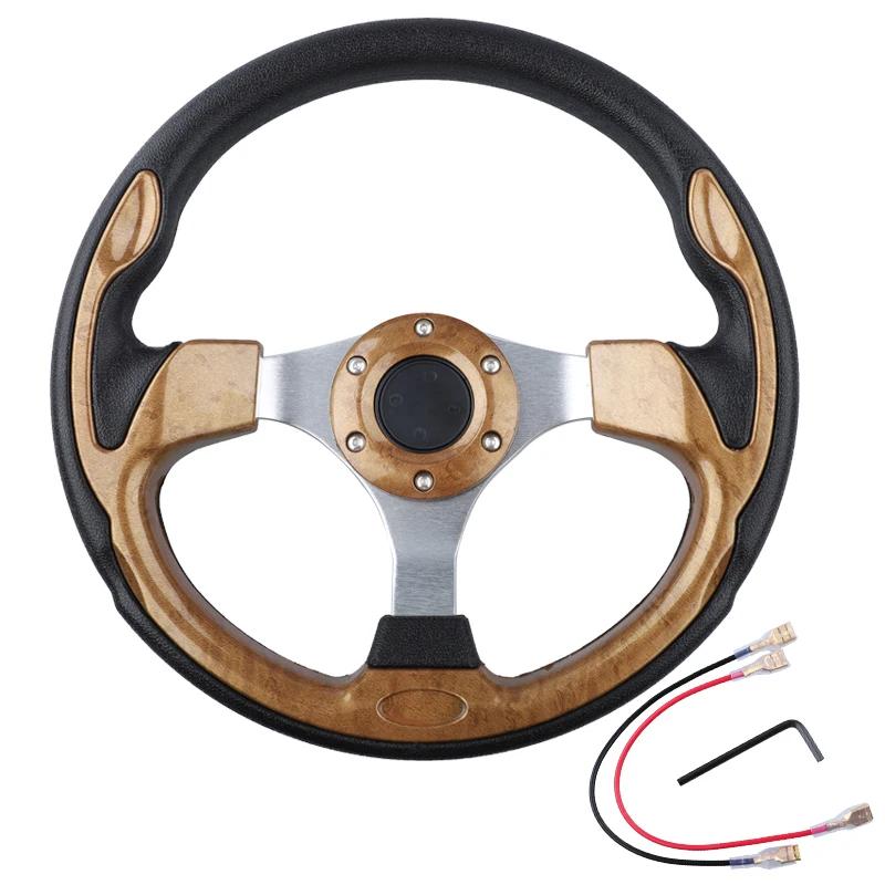 Universal Mini Drifting Steering Wheel Racing Car PVC Modification Aluminum Frame Light Weight 320mm(13inches)
