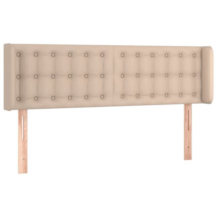 Maison Exclusive - Tête de lit avec oreilles Cappuccino 147x16x78/88 cm Similicuir