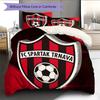 FC Spartak Trnava Pattern Bedding Home Decoration Birthday Gift (1 * duvet cover + 2 * pillowcase, without core)
