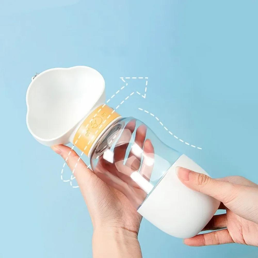 Multifunktionale Tragbare Wasserflasche für Hunde, Futterspender für Große Welpen, Reise-Napf für Haustiere