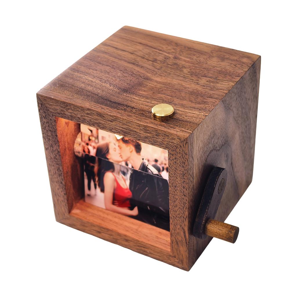 Personalizing Photo Flipbook Viewer Wood Hand Design Photo Frame Album For Birthdays Anniversaries Decoration Gift