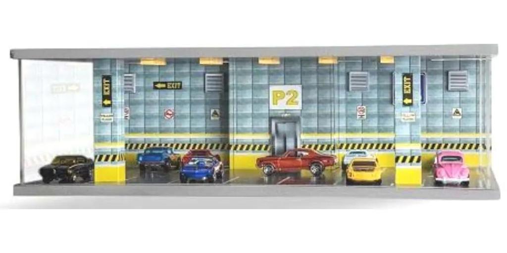 Kyosho ATLANTIC CASE Assembly Diorama Parking P2 Yellow Floor ATL30302N 1/64