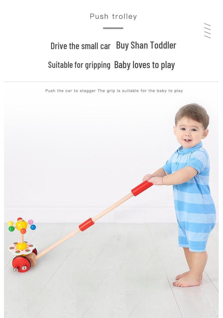 Kids' Single-Bar Walker Pushchair Toy for Learning To Walk