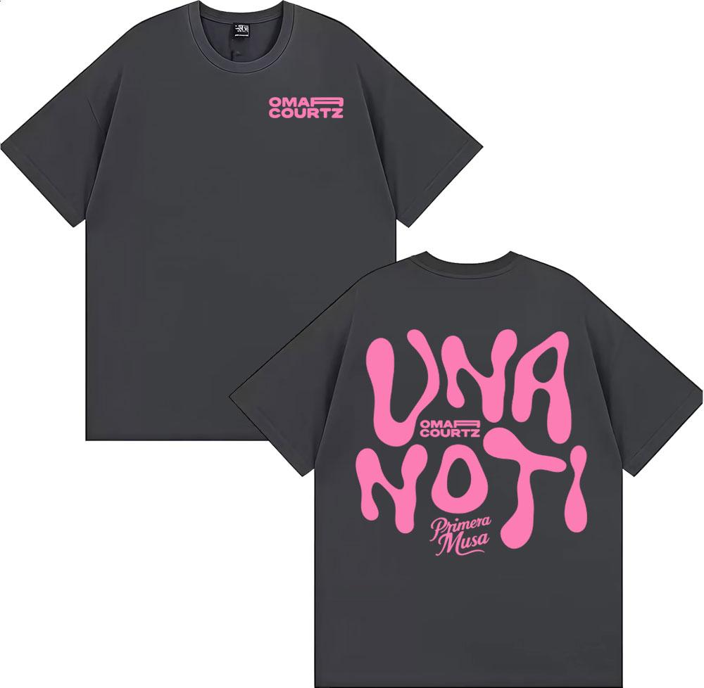 2025 Summer Omar Courtz Primera Musa Album Print T Shirts Men Women Clothing Aesthetic Vintage Tops ONeck Oversized T Shirt Y2k