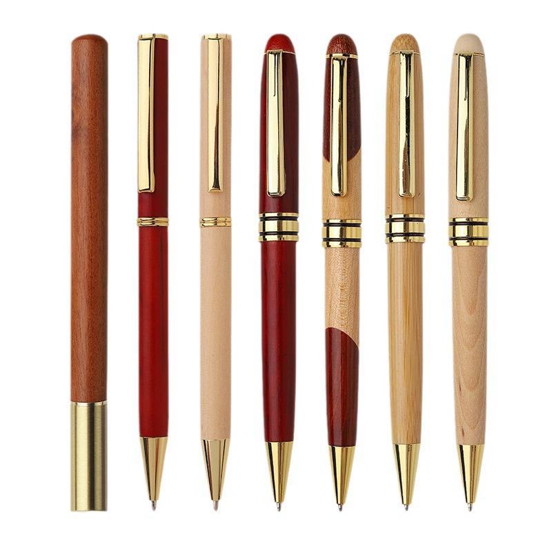 Retro Bamboo & Metal Pen: High-End Ballpoint, Fountain, Signature for Business or Graduation Gifts
