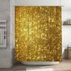Luxury Gold Glitter Shower Curtain Sparkle Bathroom Decor Shiny Fabric Waterproof Home Accessory For Bathtub Or Pool Area (Size: