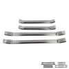 4pcs Door Sill Protector Scratch Protection Stainless Steel Door Sill Scuff Plate Trim Sticker Strip