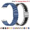 Samsung Galaxy Fit 3 İçin Paslanmaz Çelik Kordon Metal Bileklik Lüks İş Bandı Samsung Galaxy Fit3 SM-R390 Aksesuarları