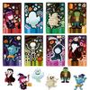 81624Pcs Halloween Stickers Crafts For Kids Make A Face Witch Pumpkin Ghost Assembly Puzzle Sticker Party Favor Diy Toys