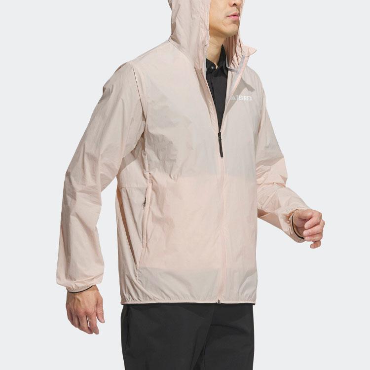 Adidas Wind.Rdy Hooded Sports Jacket Men Outerwear Rock-Storm-Dust IU2671