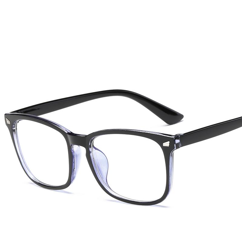Vintage Unisex Square Wild Eyeglass Frame Glasses Retro Spectacles Clear Lens Eyewear