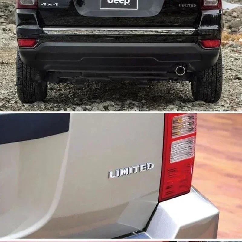 Chrome Black Limited Letters Rear Trunk Fender Emblem Badge Sticker Decals