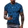 Moda Nuovo Retro Stile nazionale magliette grafiche Tendenza estiva Uomo Casual streetwear Personalità harajuku Stampa O-Collo Tees Top