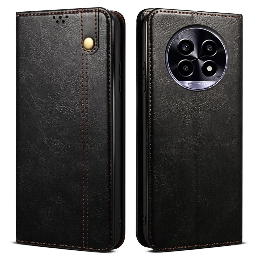 For Realme 13 Pro 5G (Global)/13 Pro+ 5G (Global) Case Crazy Horse Texture Waxy Leather Wallet Stand Cover