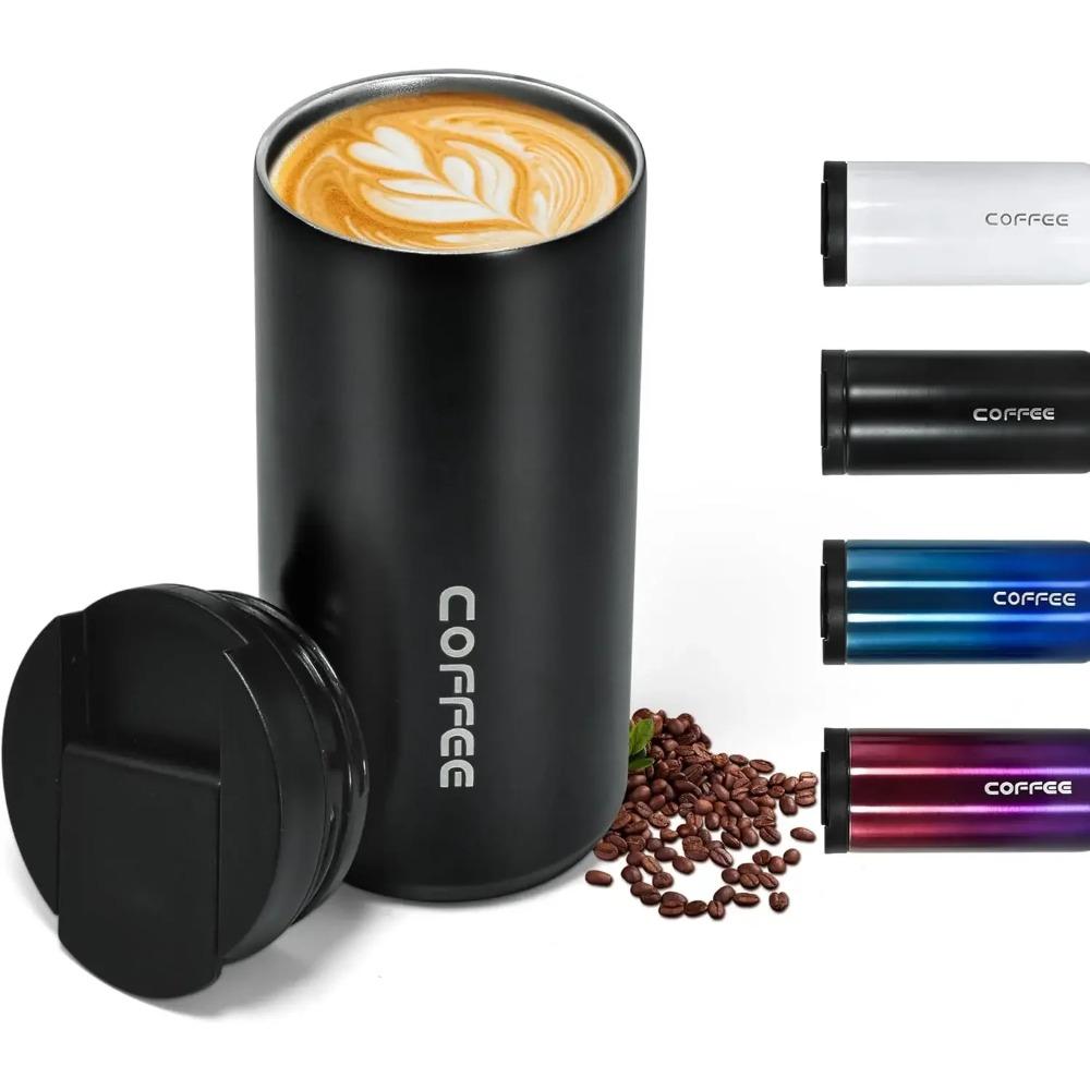 400ML Stainless Steel Coffee Cup Travel Thermal Mug Leak-Proof Thermos Bottle Tea Coffee Mug Office Business Style Thermos