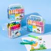 Watermelon Taro 24-Color Watercolor & 36-Color Washable Children's Painting Pens with Large Capacity Brushes