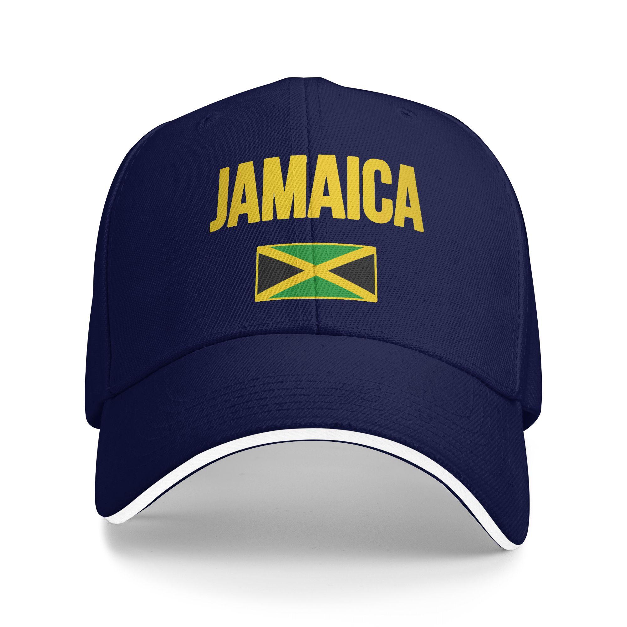 

Jamaican Flag Jamaica Souvenir Love Casual Baseball Cap Outdoor Sports Trucker Hat Summer Breathable Men Funny Baseball Caps As Picture темно-синього кольору