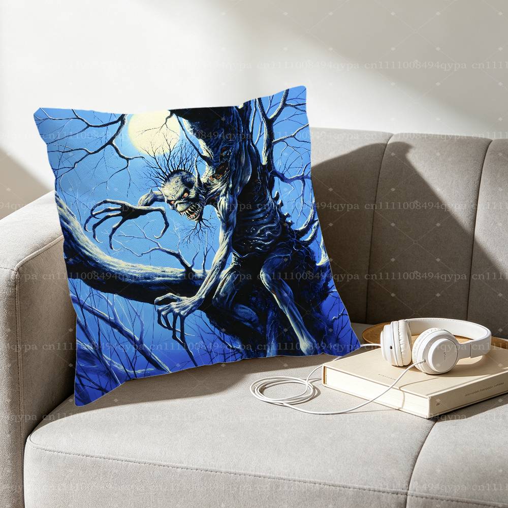 IIron Maiden Senjutsu Square Cushion Pillow Case Sofa BedroomLiving Room Backrest Multiple Sizes Washable Covers