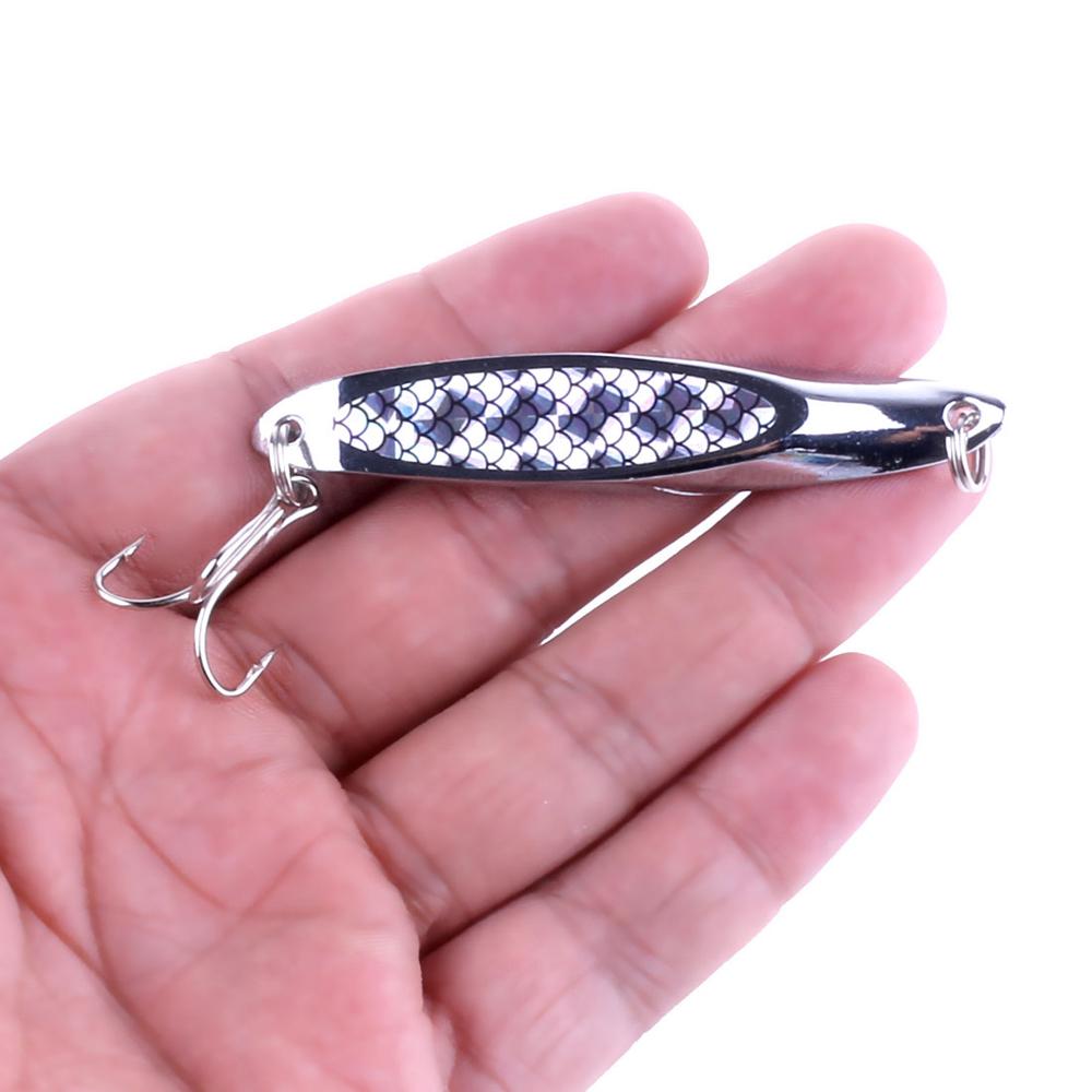 5PCS Metal Spinner Spoon Trout Fishing Lure Hard Bait Sequins Artificial Bait Spinner Fishing Lure