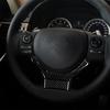Carbon Fiber Car Accessories Driver Wheel Decorative Modified Interior Cover Sticker Trim For Lexus IS250 IS350 300H 2013-