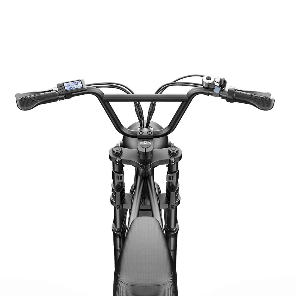 EMOKO C91 20" Fat Tire E-Bike 1000W & 48V20Ah Urban Commuter E-Bike, Disc Brakes, Shimano 7-Speed Electric Road Bike with Bench Seat