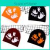 Festive Pattern Ghost Knitted Cap Halloween Fashion Hat Casual Breathable Gift