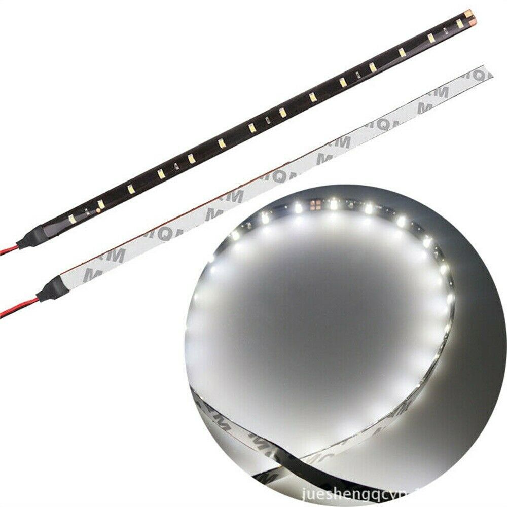 30/60CM 2835 Lamp Bead Flexible Strip Light 12V LED Strip Light Car DRL Lamp Waterproof Car& Motorcycle Tear Eye Light Big Power