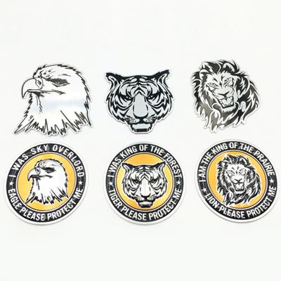 3D Cooler Tiger Löwe Adler Tiermuster Aluminiumlegierung Auto Auto Logo Aufkleber