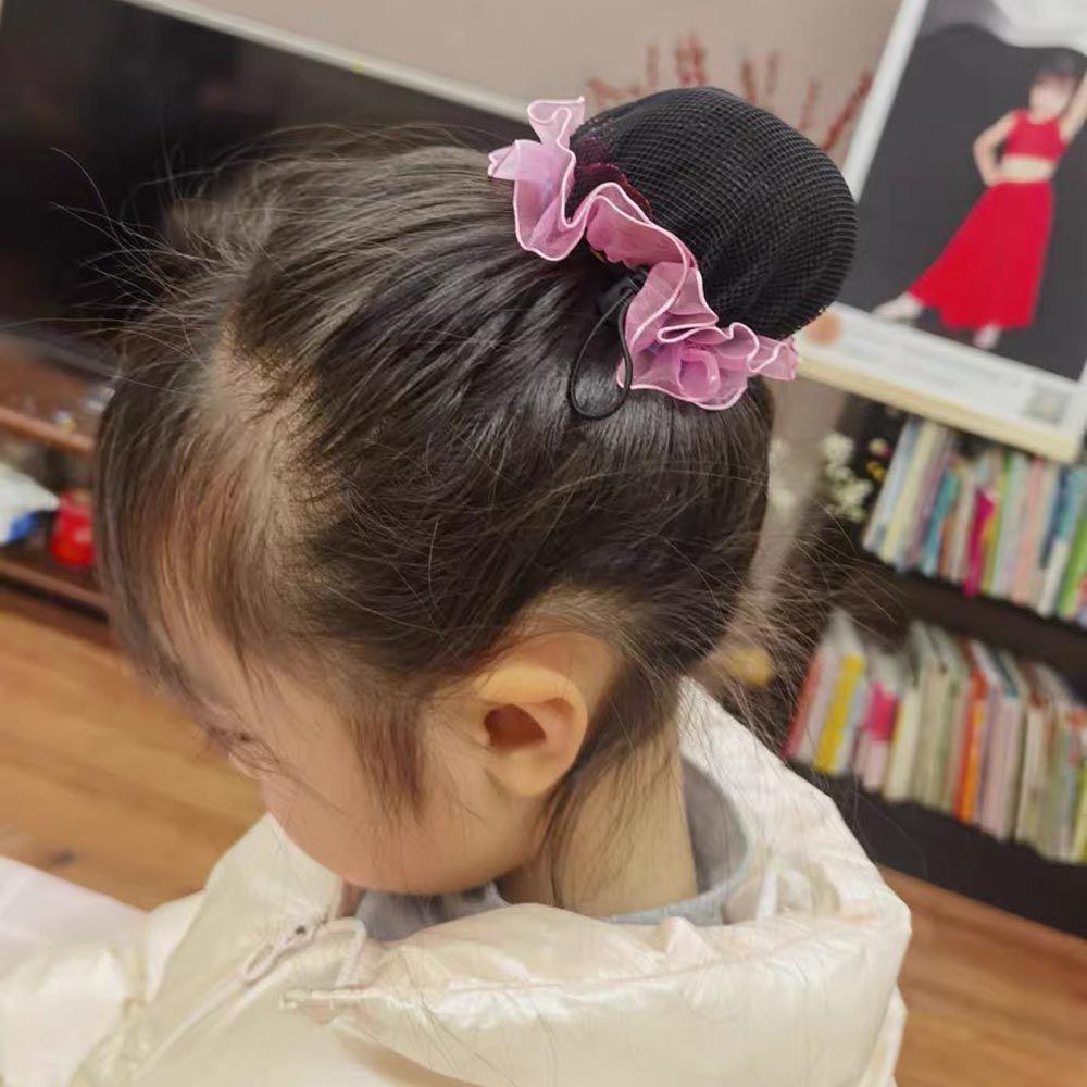 Hollow Lace Hairbands Ballet Bun Hair Nets Hair Holder Girls Drawstring Snoods Ponytail Holder