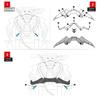 Motorrad Zubehör Schwarz Naked Front Abtriebsspoiler Winglet Aerodynamik Flügel Kit Spoiler Für YAMAHA MT 07 2021 2022 2023