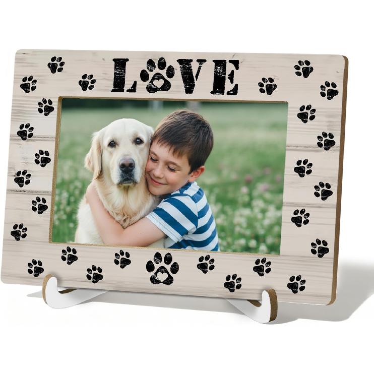 Dog Memory Memorial Gifts 4x6 Picture Frame, Dog Loss Sympathy Gifts Photo Frame, Pet Dogs in Loving Memory Picture Photo Frames 4"x6"for Desk