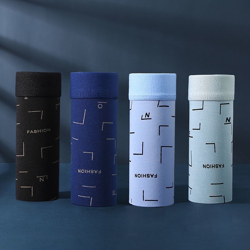 Czteroczęściowa męska bielizna Męska bielizna Męskie majtki Oddychające szorty ze średnim stanem Męska luźna i wygodna duża bielizna