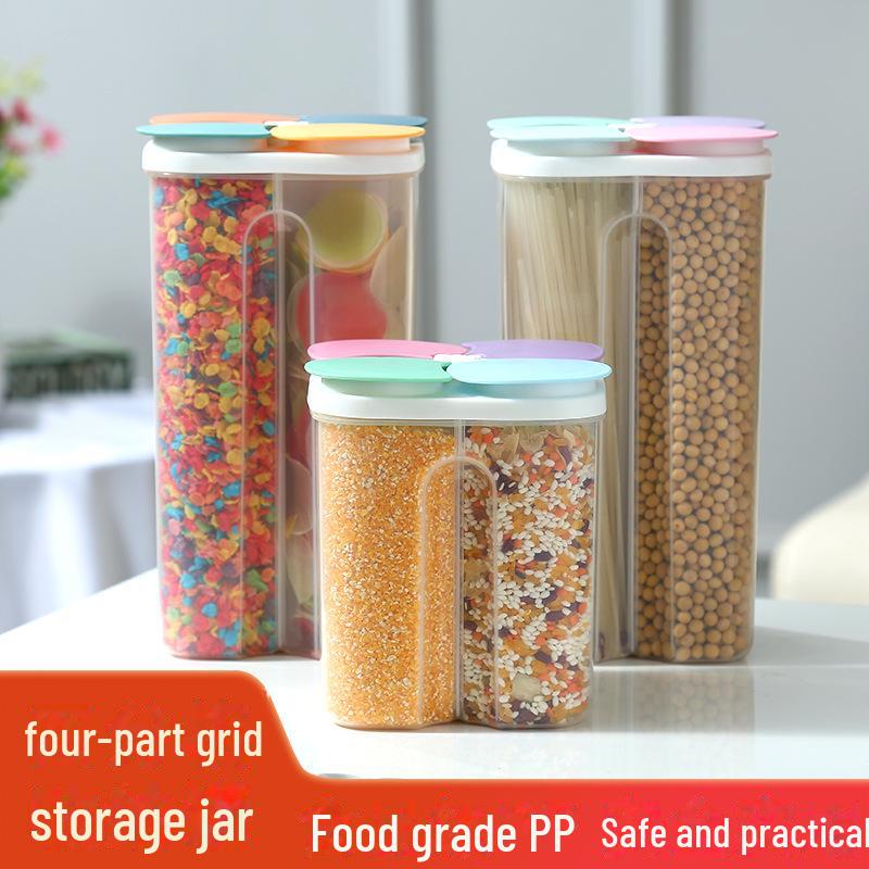 Grain and Bean Moisture-Proof Storage Jar - Food Grade Plastic