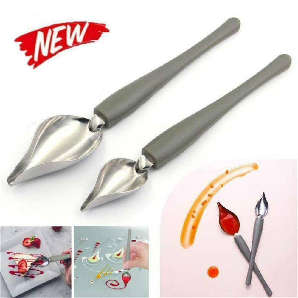 

Sauce Painting Chef Decoration Spoon Valon Sauce Spoon Kitchen Nozzle Spoon Art Pencil Draw Design Small