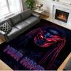 Tapis en Velours Cristal Texte Nom Personnalisé, Tapis de Sol Doux Antidérapant Décoration de MaisonPredator
