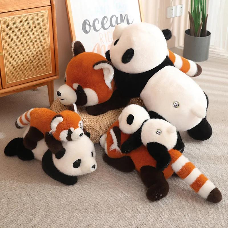 Lifelike Panda Stuffed Animals Raccoon Plush Toy Cute Panda Plushie Toy Gift For Girlfriend Birthday Christmas Gift