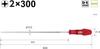 VESSEL Power Grip Screwdriver Shank x 300 (Precision Type) +2 B-5100