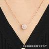 Design Full Diamond Bead Necklace, Diamond Pendant Rose Gold Round Transfer Bead Gypsy Necklace