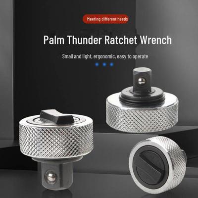 Palm Thunder 3-Piece Mini Ratchet Wrench Set - Quick, Portable, and Durable Aluminum Alloy.