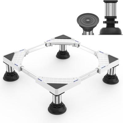 DEWEL Washing Machine Stand with Large Suction Cup Height High Includes Height Adjustment Weight Capacity Approximately Sound and Vibration Reduction